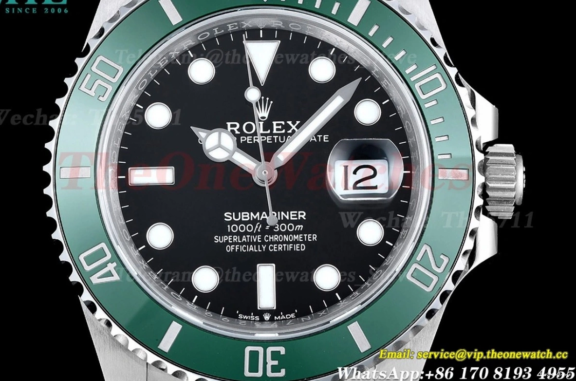 Green SS Starbucks 41mm 126610LV Clean Bezel SS SH3235 Submariner 0429